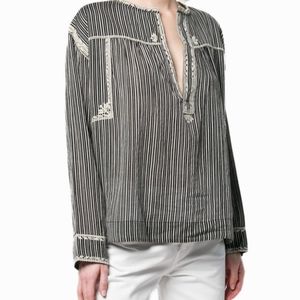 Isabel Marant Étoile vertical striped blouse